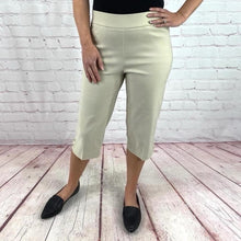 Load image into Gallery viewer, Women’s Pull-On Capri Pants with Button-Hem Detail