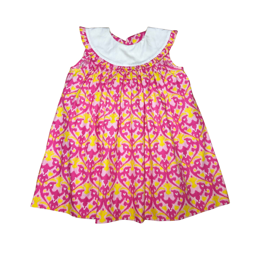 Girls’ Vibrant Pink & Yellow Dress