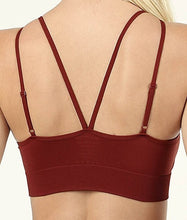 Load image into Gallery viewer, Seamless Double Criss Cross Bralette with Adjustable Straps