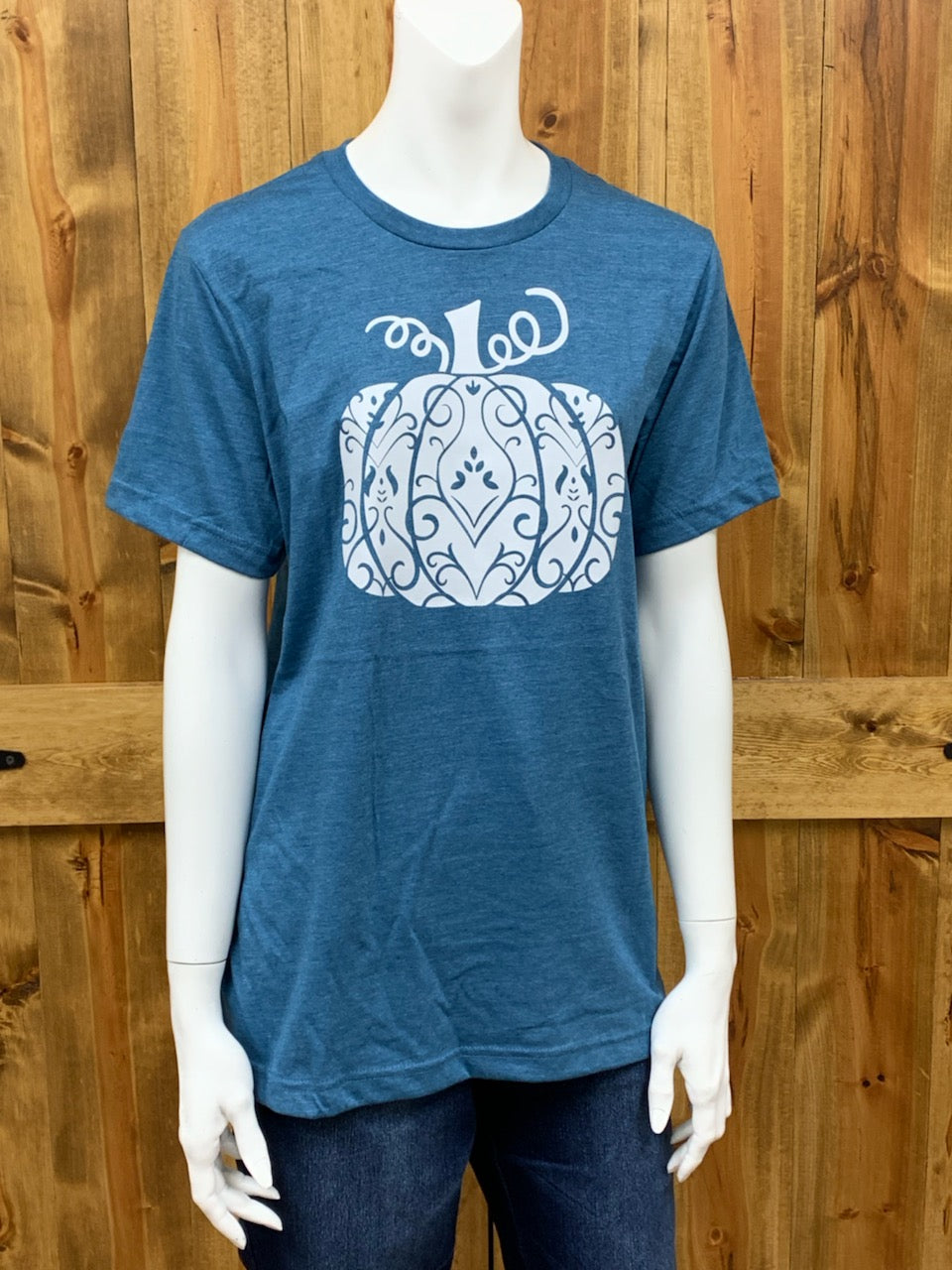 White Damask Pumpkin T-Shirt