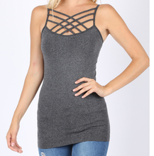 Load image into Gallery viewer, Triple Criss-Cross Front Cami - Multiple Colors