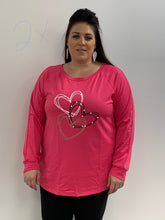 Load image into Gallery viewer, Heart Print Pullover Long Sleeve Top