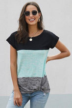 Load image into Gallery viewer, Color Block Twist Tee