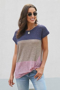 Color Block Twist Tee