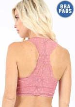 Load image into Gallery viewer, Stretch Lace Padded Bra with Hourglass Back